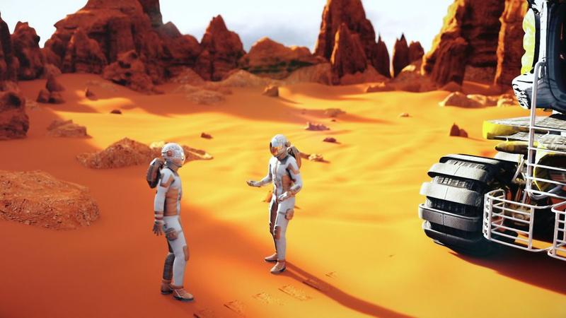 Doi astronauti pe Marte