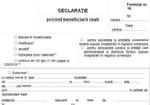 Declaratie privind beneficiarii reali