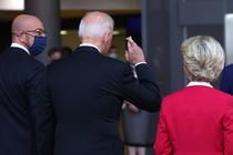 Charles Michel, Joe Biden, Ursula von der Leyen