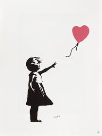 Fetița cu balonul roșu - Banksy