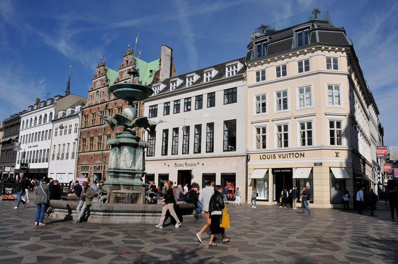 Strada din capitala daneza Copenhaga