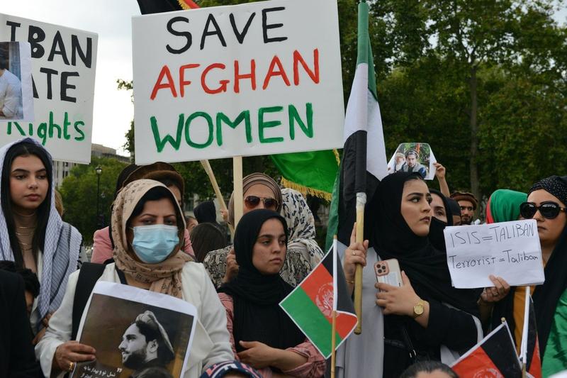 Protest femei afgane