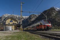 Tren in Alpii austrieci