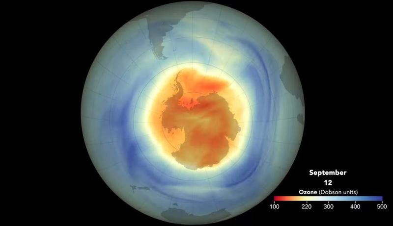 Startul de ozon, Antarctica