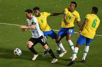 Lionel Messi, contra Braziliei