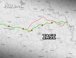 Autostrada A8 in apropiere de Iasi - harta traseului