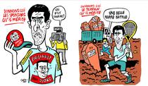 Caricaturi Charlie Hebdo cu Djokovic