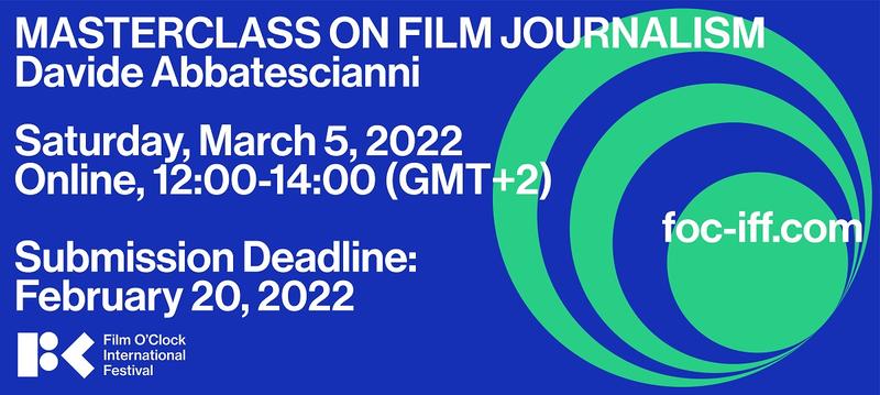 Film O'Clock Festival 2022 - Masterclass On Film Journalism