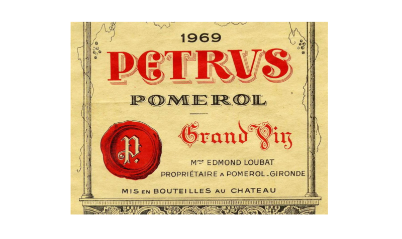 Eticheta Petrus 1969 (Wine and Cork)