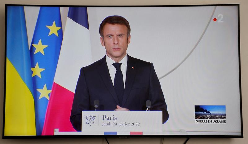 Emmanuel Macron s-a adresat poporului francez cu privire la situatia din Ucraina