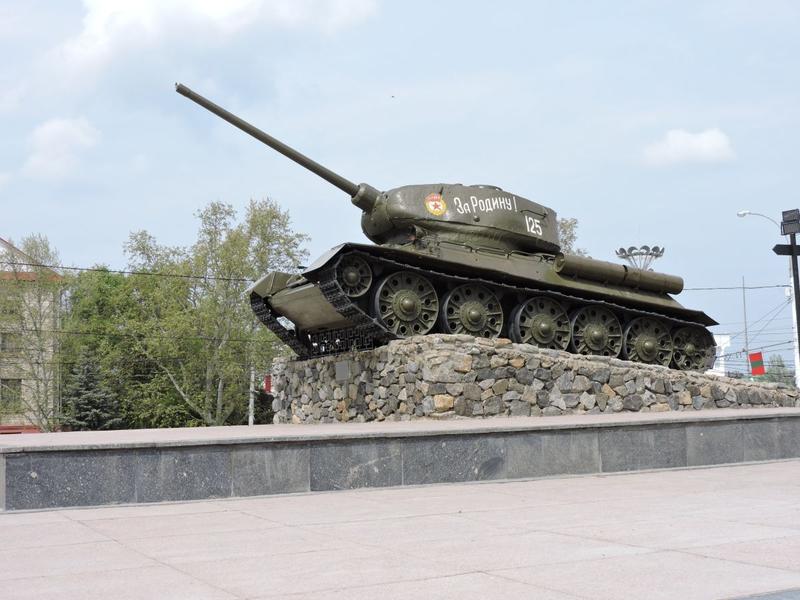 Monumentul unui tanc in Transnistria