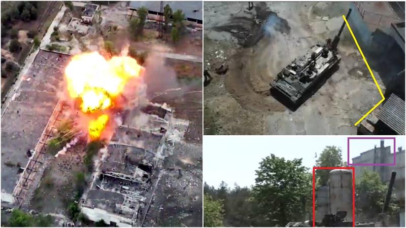 Ucrainenii au distrus un mortier greu autopropulsat al rusilor