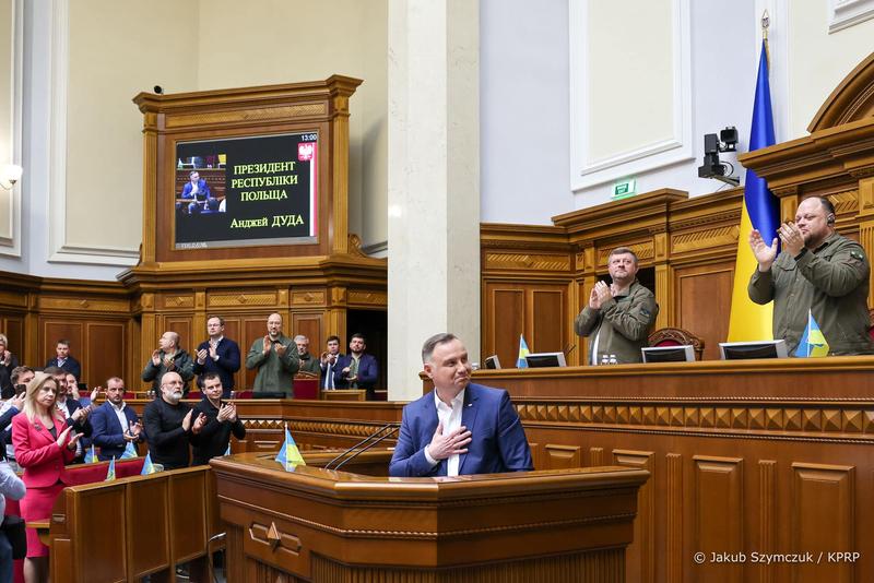 Preşedintele polonez Andrzej Duda, discurs în parlamentul ucrainean