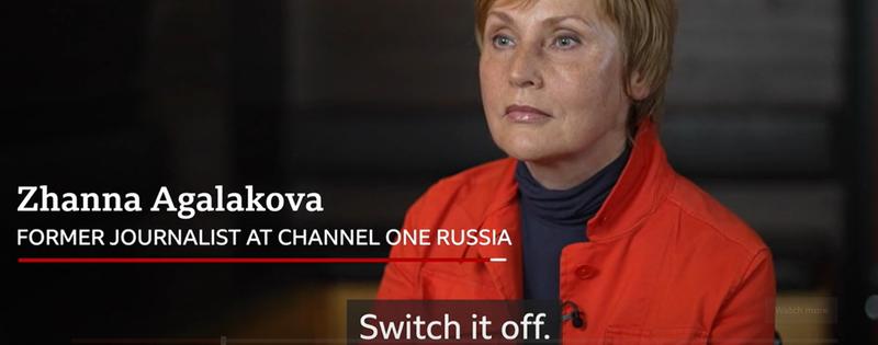 jurnalista Zhanna Agalakova, mesaj pentru rusi: Inchideti televizoarele