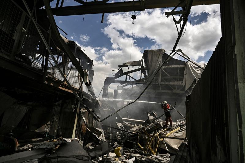 Distrugeri in regiunea Donbas