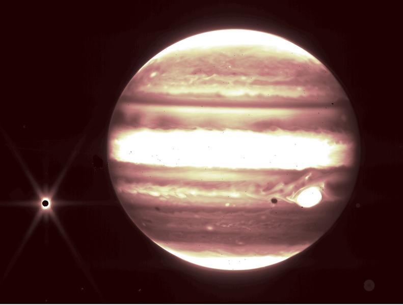 Jupiter vazut de telescopul James Webb