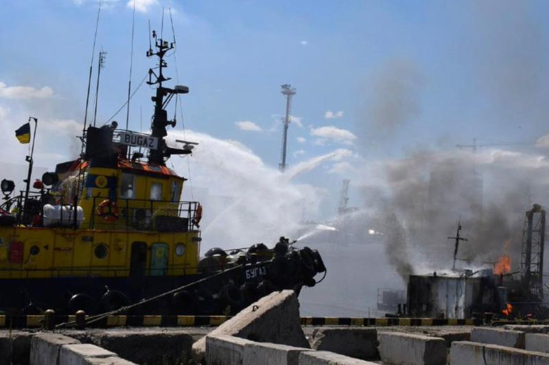 Atacul cu rachete în portul Odesa