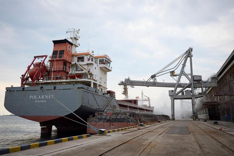 Nava turcă Polarnet, încărcată cu cereale ucrainene pentru export