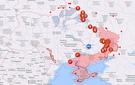 Harta Ucrainei in a 131-a zi a razboiului