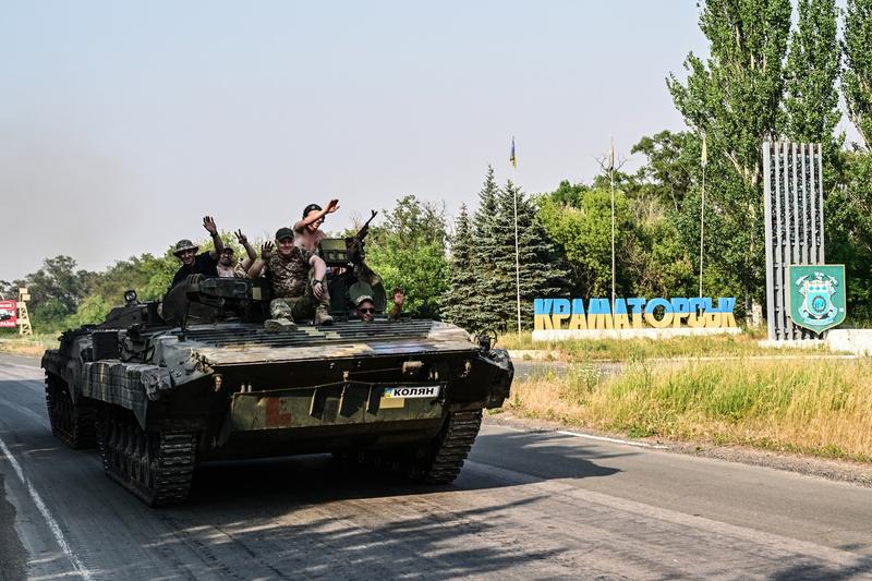 Militari ucraineni langa Kramatorsk