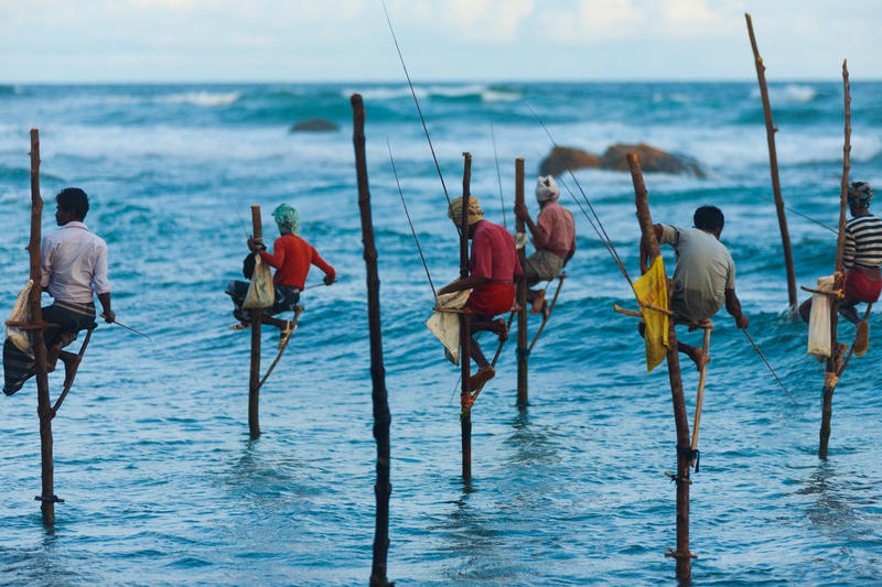 Pescari in Sri Lanka