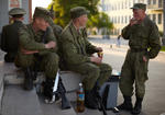 Soldați ruși în orașul Samara