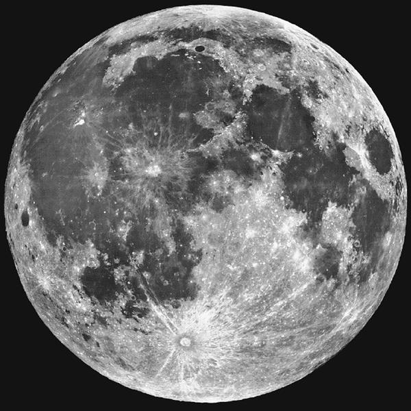 Luna, vazuta de telescopul Hubble