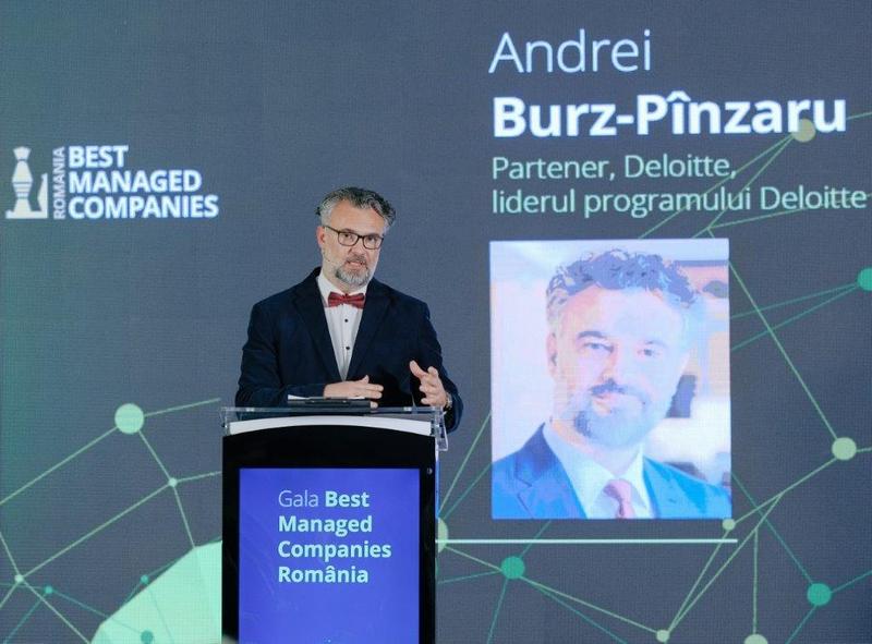 Andrei Burz-Pinzaru la Gala Best Managed Companies