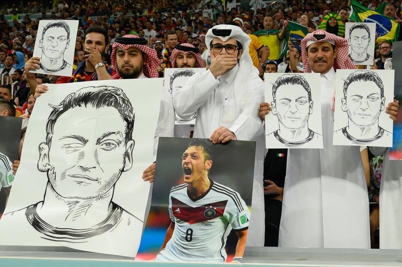 Protest Mesut Ozil in tribunele de la CM 2022