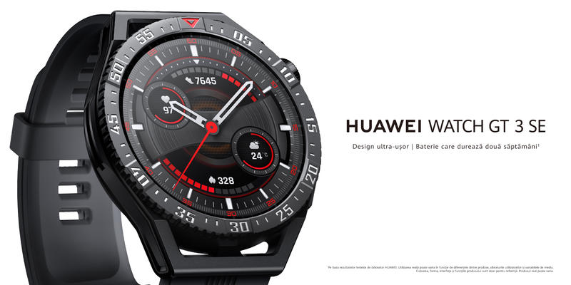 HUAWEI WATCH GT 3 SE: un smartwatch cu o autonomie de 2 săptămâni și încărcare wireless, o caracteristică a ceasurilor inteligente premium