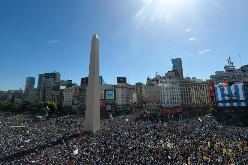 Buenos Aires, sarbatoarea castigarii Cupei Mondiale de catre Argentina