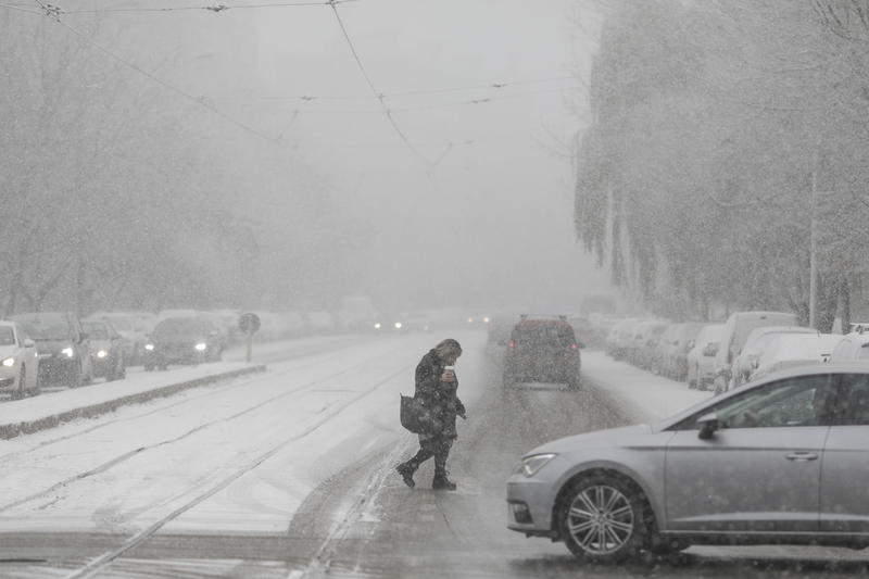 Zapadă în București - ninsoare în Capitală