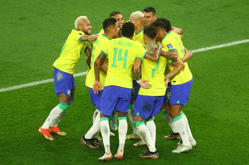 Bucuria jucatorilor brazilieni la CM 2022 Qatar