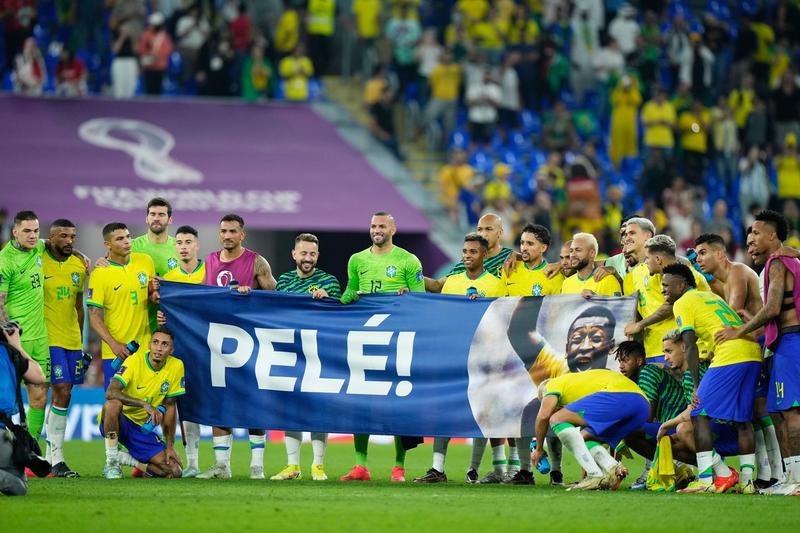 Jucatorii Braziliei, omagiu adus lui Pele la CM 2022 Qatar