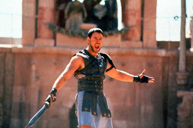 Russell Crowe în Gladiator