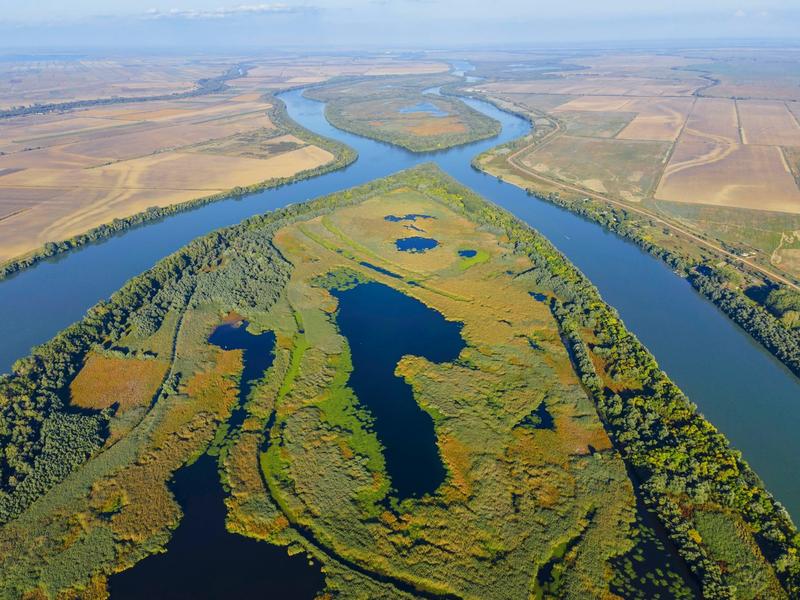 Insula Tătaru, brațul Chilia, Delta Dunării, granița cu Ucraina