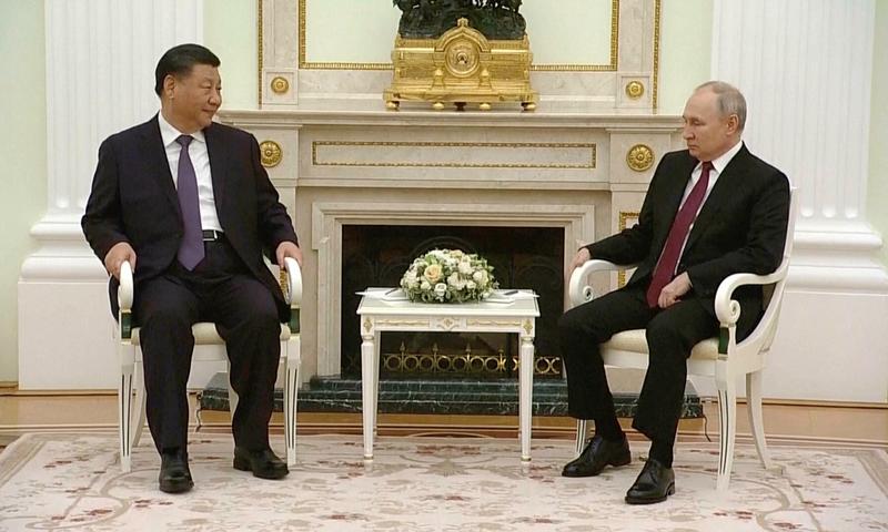 Xi Jinping si Vladimir Putin la Kremlin
