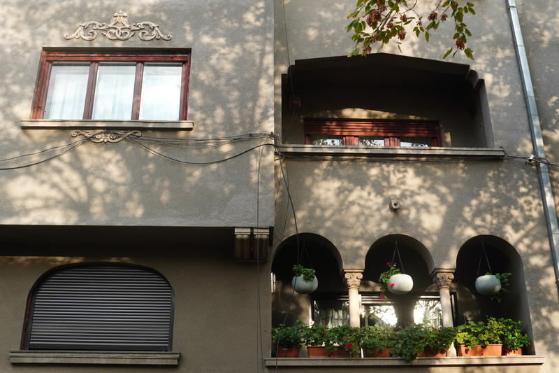 Fațada unei vile din București