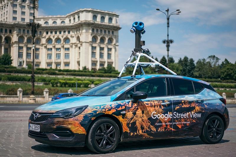 Mașina Google Street View în București