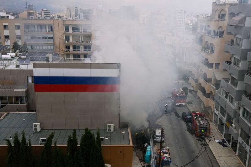 Incendiu la Centrul Cultural Rus din Nicosia, Cipru