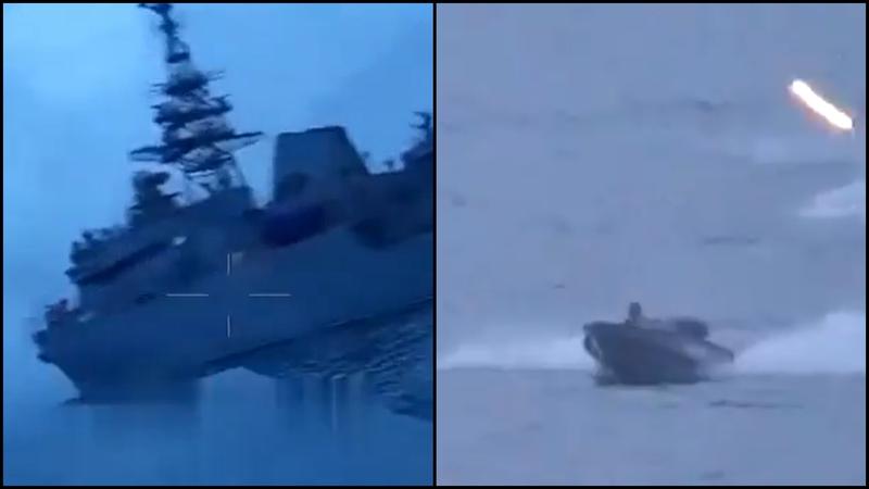 Atacul cu drone marine asupra unei nave rusesti