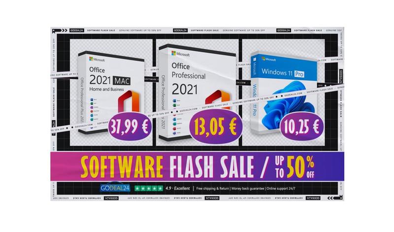 Licențe pentru Windows și Office cu prețuri începând de la 13.05€
