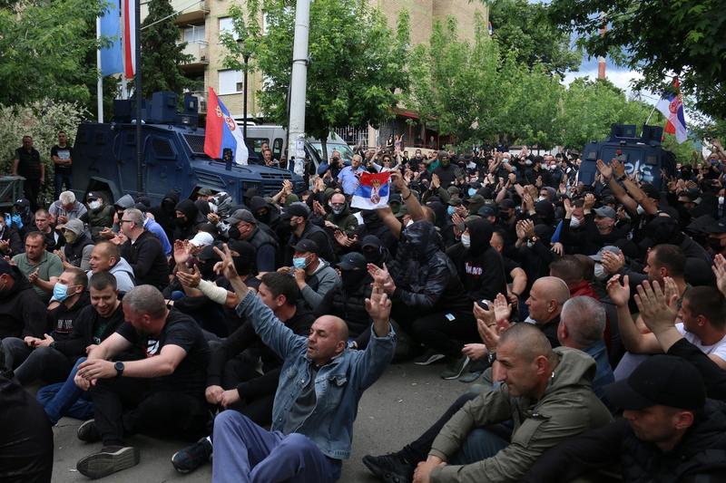 Protest al sârbilor în nordul Kosovo