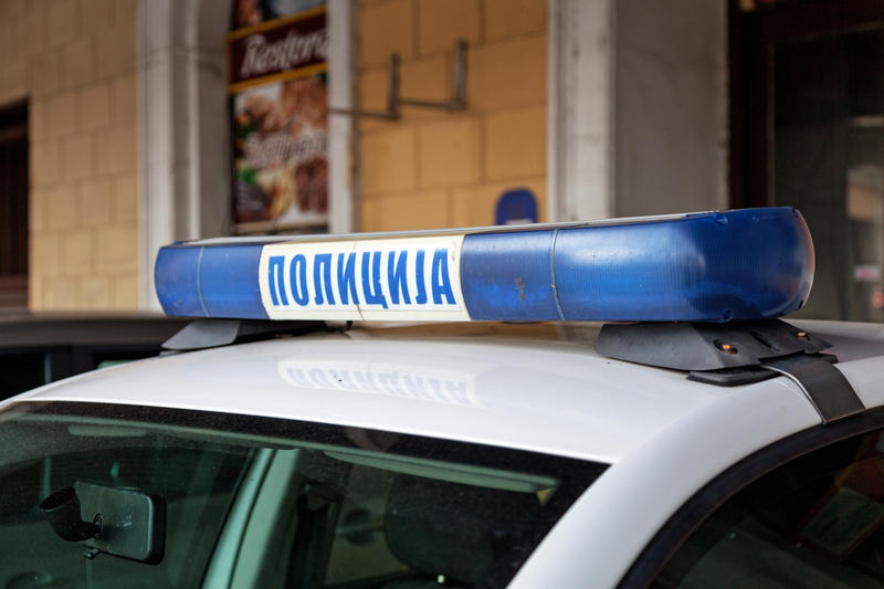 Mașină de poliție din Serbia