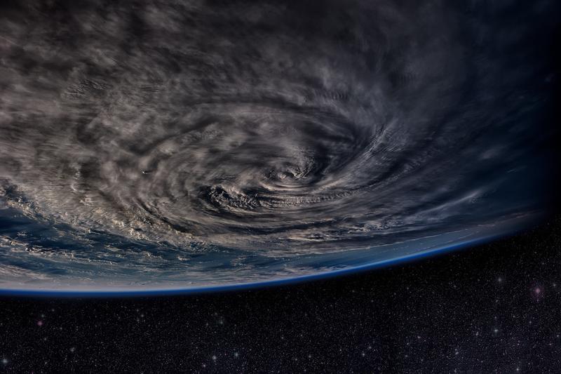 taifun văzut din satelit