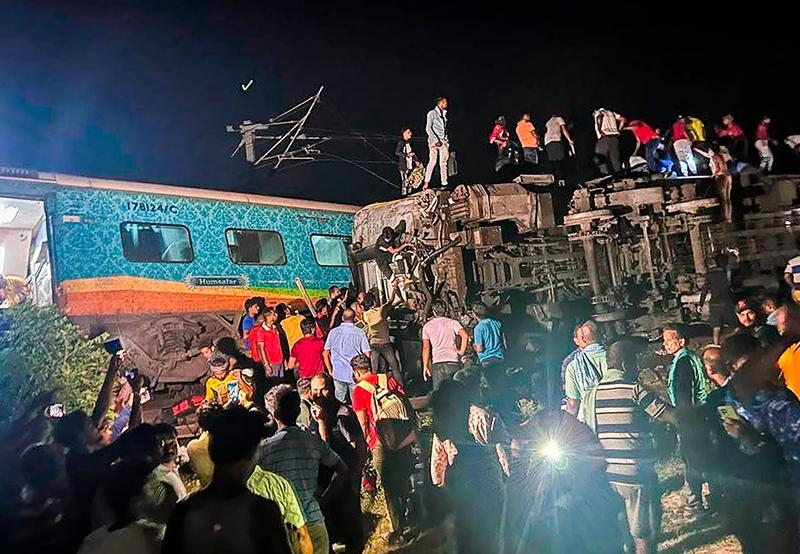 Accident feroviar grav in India