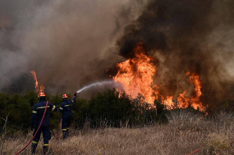 Incendiu de vegetatie in Grecia