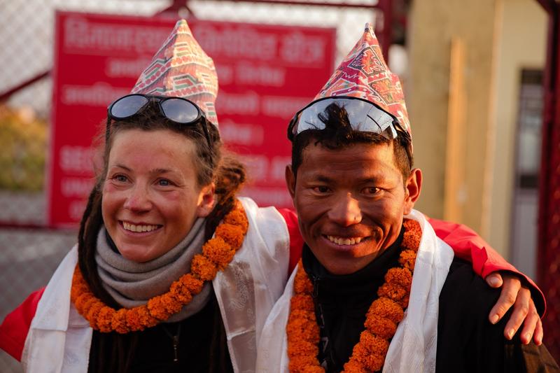Kristin Harila si Tenjen Sherpa