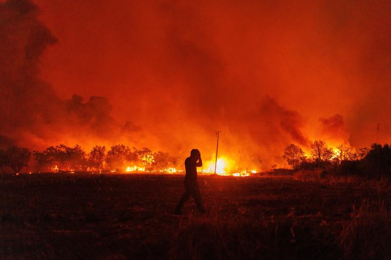Incendii de pădure în Avantas, nordul Greciei