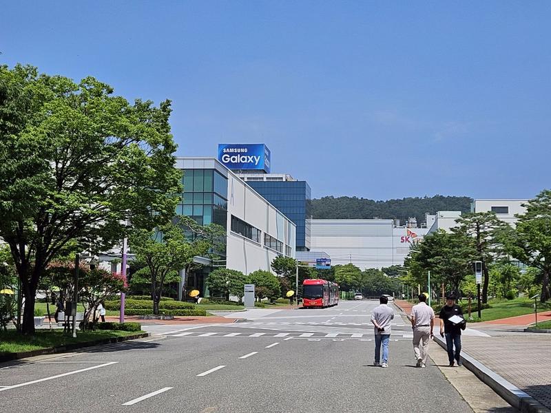 In campusul Samsung de la Gumi, Coreea de Sud